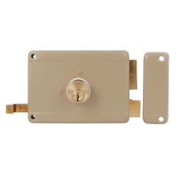 Amig 22404 | cerradura sobreponer 78 | 120 x 85 mm | acero | beige - derecha