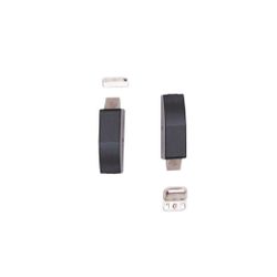 Accesorios serie lite y quick, conjunto mecanismos altos y bajos verticales para lite o quick con acabado negro.