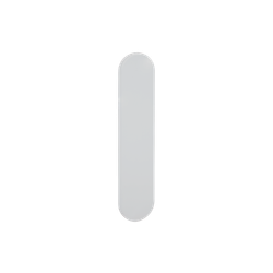 Escudo ciego. Acabado gris.