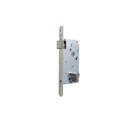 Cerradura gama obra 137 para puertas de madera, frente redondeado, solo picaporte,nueca de 7mm, entrada de 50mm, acabado hierro niquelado.