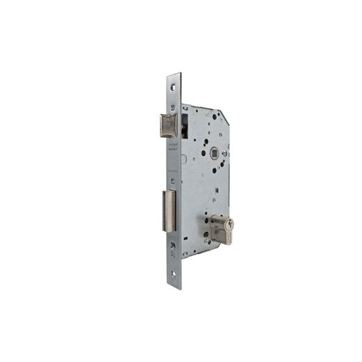 Cerradura de gama obra 2030 para puertas de entrada, entrada de 45mm, cilindro te5 35x35mm, acabado hierro niquelado