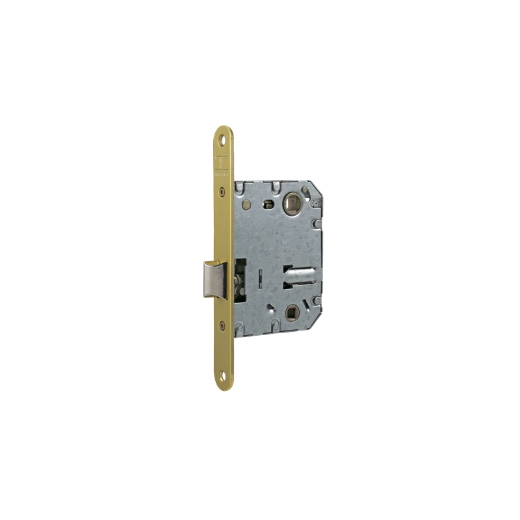 Cerradura de picaporte unificado 134u para puertas de madera, frente redondeado, entrada de 50mm, acabado acero esmaltado