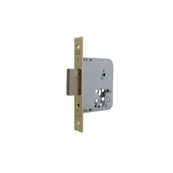 Cerradura de gama obra 2031 para puertas de madera, solo palanca, sin cilindro, entrada de 60mm, acabado hierro latonado