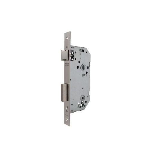 Cerradura de gama obra 2034 para puertas de condena con muletilla, entrada de 40mm, cilindro te5, acabado hierro niquelado