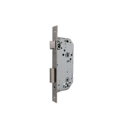 Cerradura de gama obra 2034 para puertas de condena con muletilla, entrada de 70mm, cilindro te5, acabado acero inoxidable