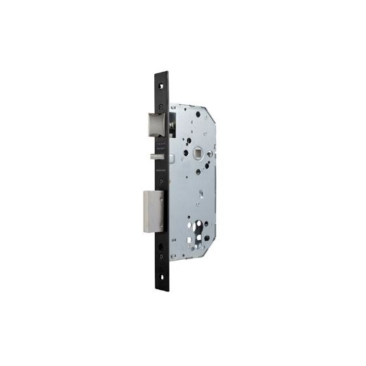 Cerradura cortafuego serie 2030e para puertas de entrada con ds, sin cilindro, entrada de 60mm, acabado negro