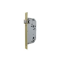 Cerradura gama obra 2035 de paso para puertas de madera, entrada de 50mm, acabado hierro latonado