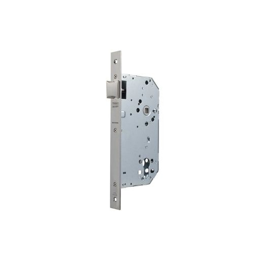 Cerradura 2035t para puertas de paso con dispositivos antipánico de empuje, sin cilindro, entrada de 60mm, mano izquierda, acabado acero inoxidable