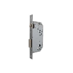 Cerradura de gama obra 2036 para puertas de madera de vaivén con rodillo, sin cilindro, entrada de 50mm, acabado acero inoxidable