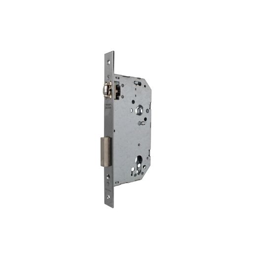Cerradura de gama obra 2036 para puertas de madera de vaivén con rodillo, sin cilindro, entrada de 50mm, acabado acero inoxidable