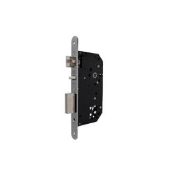 Cerradura de gama arquitectura 2ub0f para puertas de madera, sin función antipánico, sin cilindro, picaporte silencioso reversible, entrada de 60mm, acabado acero inoxidable