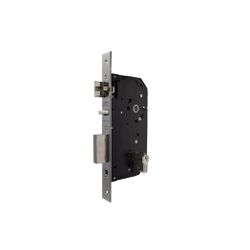 Cerradura de gama arquitectura 2ub0f para puertas de madera, sin función antipánico, picaporte silencioso reversible, entrada de 60mm, acabado acero inoxidable