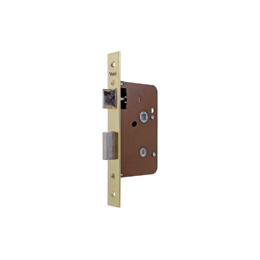 Picaporte con condena de embutir reversible 651, entrada de 45mm, caja de 70mm, acabado hierro latonado