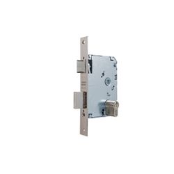 Cerradura para puertas de madera 2010p, cilindro te5 europerfil, entrada de 50mm, acabado hierro niquelado
