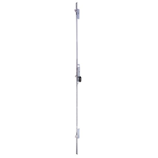 Cerradura antipánico 2230pa para puertas de 1 hoja, leva de 15, entrada de 35mm, apertura exterior, mano izquierda, sin cilindro, acabado acero inoxidable