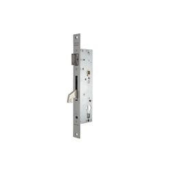 Cerradura antipánico de palanca basculante 2240ba con gancho de acero para puertas de una hoja, sin cilindro, para leva de 15mm, entrada de 30mm, apertura interior, mano derecha, acabado acero inoxidable