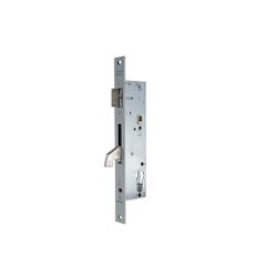 Cerradura antipánico de palanca basculante 2240ba con gancho de acero para puertas de una hoja, sin cilindro, para leva de 15mm, entrada de 35mm, apertura exterior, mano izquierda, acabado acero inoxidable