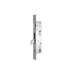 Cerradura antipánico de palanca basculante 2240ba con gancho de acero para puertas de una hoja, sin cilindro, para leva de 15mm, entrada de 35mm, apertura interior, mano izquierda, acabado acero inoxidable