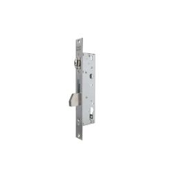 Cerradura monopunto de palanca basculante 2216 para puertas de vaivén de rodillo, sin cilindro, leva de 15mm, entrada de 30mm, acabado acero inoxidable