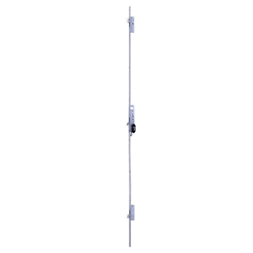 Cerradura multipunto 2231pe con 3 puntos de cierre frontales y palanca de gancho sin picaporte, entrada de 25mm, acabado acero inoxidable