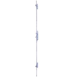 Cerradura multipunto 2236le con 3 puntos de cierre frontal y palanca gancho, entrada de 31mm, sin cilindro, sin escudo ni cerradero, acabado acero inoxidable