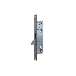 Cerradura monopunto de palanca basculante 2211be de caja estrecha, sin cilindro, sin picaporte, entrada de 35mm, sin escudo ni cerradero, acabado acero inoxidable