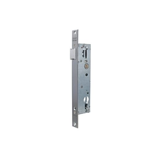 Cerradura monopunto de caja estrecha 2215be de palanca basculante, sin cilindro, entrada de 20mm, acabado acero inoxidable