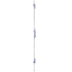 Cerradura multipunto 2231l con 3 puntos de cierre frontales y palanca de gancho, entrada de 21mm, sin cilindro, acabado acero inoxidable