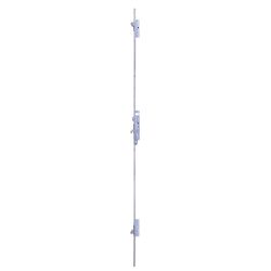 Cerradura multipunto 2236l con 3 puntos de cierre frontales y palanca gancho, entrada de 21mm, sin cilindro, sin escudo, acabado acero inoxidable