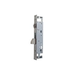 Cerradura multipunto con palanca basculante con rodillo 2236 con 1 cierre frontal y 2 cierres en punto alto y bajo, leva de 15, entrada de 30mm, sin cilindro, acabado acero inoxidable