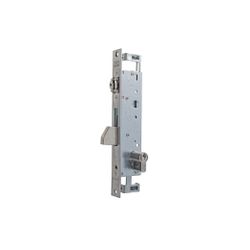 Cerradura multipunto de palanca basculante con rodillo 2236 con 1 cierre frontal y 2 cierres en punto alto y bajo, entrada de 20mm, acabado acero inoxidable