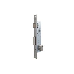 Cerradura monopunto de palanca deslizante 2210e de ancho de caja estrecha, cilindro te5, picaporte reversible, entrada de 20mm, acabado acero inoxidable