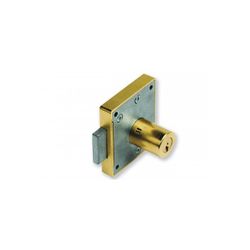 CERRADURA MOD.23-R ENTRADA 40 MM. LONG. BOMB. 37 MM. LATON