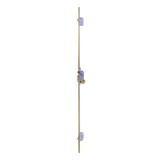 Cerradura de seguridad multipunto premium xt3 de 3 puntos de cierre, cilindro t80 de 70mm, entrada de 50mm, cerradero largo picaporte antitarjeta, ancho de 40mm, acabado acero esmaltado