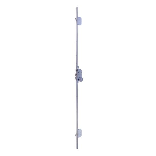 Cerradura de seguridad multipunto premium xt3 de 3 puntos de cierre, cilindro t80 de 70mm, entrada de 60mm, cerradero largo picaporte antitarjeta, ancho de 40mm, acabado acero inoxidable