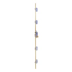 Cerradura de seguridad multipunto premium xt5 de 5 puntos de cierre, sin cilindro, entrada de 60mm, cerradero largo picaporte antitarjeta, ancho de 40mm, acabado acero esmaltado.