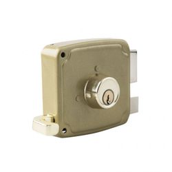 CERRADURA SOBREPONER DORADA 100MM.DRCHA.