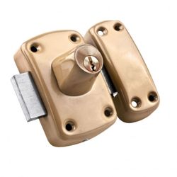 CERRADURA SOBREPONER ESMA. DOBLE LLAVE HAND
