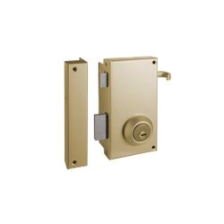 Cerradura de seguridad monopunto ts10, cilindro t60 regulable, mano derecha, acabado acero esmaltado