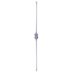 Cerradura de seguridad ts30 de 3 puntos de cierre, cilindro t60 regulable, mano derecha, acabado acero cromado