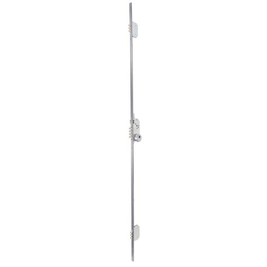 Cerradura de seguridad multipunto tdb3 de bulones de 3 puntos de cierre, sin cilindro, entrada de 60mm, cerradero largo ds, acabado acero inoxidable