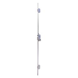 Cerradura de seguridad multipunto tlb3 de bulones de 3 puntos de cierre, sin cilindro, entrada de 50mm, cerradero corto, longitud de 2110mm, acabado acero cromado