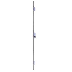 Cerradura de seguridad multipunto tlps3 de 3 puntos de cierre, cilindro t60 de 60mm, cerradero largo, acabado acero cromado