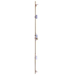 Cerradura de seguridad multipunto tlps3 de 3 puntos de cierre, cilindro t60 de 70mm, cerradero corto, acabado acero esmaltado