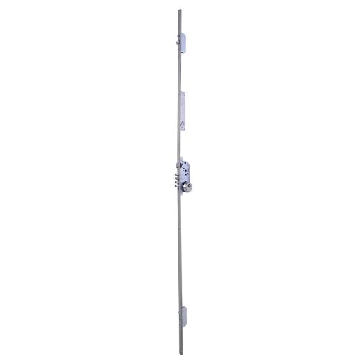 Cerradura de seguridad multipunto tmb3 motorizada de 3 puntos de cierre, cilindro t60 de 70mm, entrada de 50mm, cerradero largo, acabado acero inoxidable