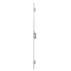 Cerradura de seguridad multipunto proyección tpb3 de 3 puntos de cierre, cilindro t60 de 60mm, entrada de 60mm, cerradero largo, acabado acero cromado