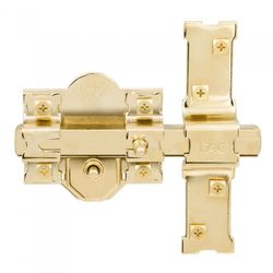 CERROJO 301-RP/80 B-90MM DORADO