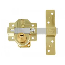 CERROJO ALTA SEG 4PLUS-90X154 ORO (S)
