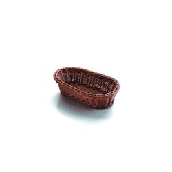 CESTA DE PAN OVAL MARRON 23X16X8