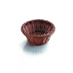 CESTA DE PAN REDONDA MARRON 21X21X8